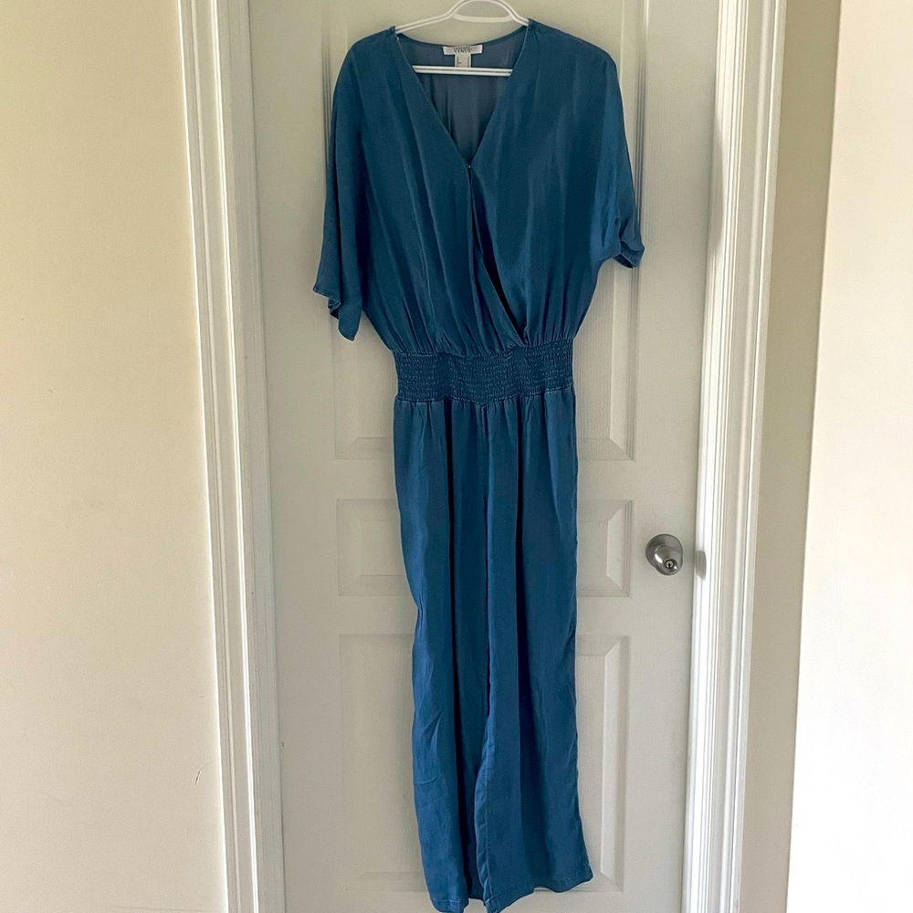 VENUS Chambray jumpsuit - mid-wash